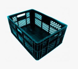 Canastilla Plana Rombos Piso Sellado Color Negro