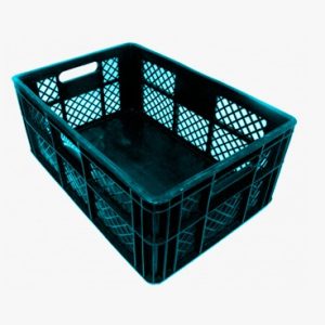 Canastilla Plana Rombos Piso Sellado Color Negro